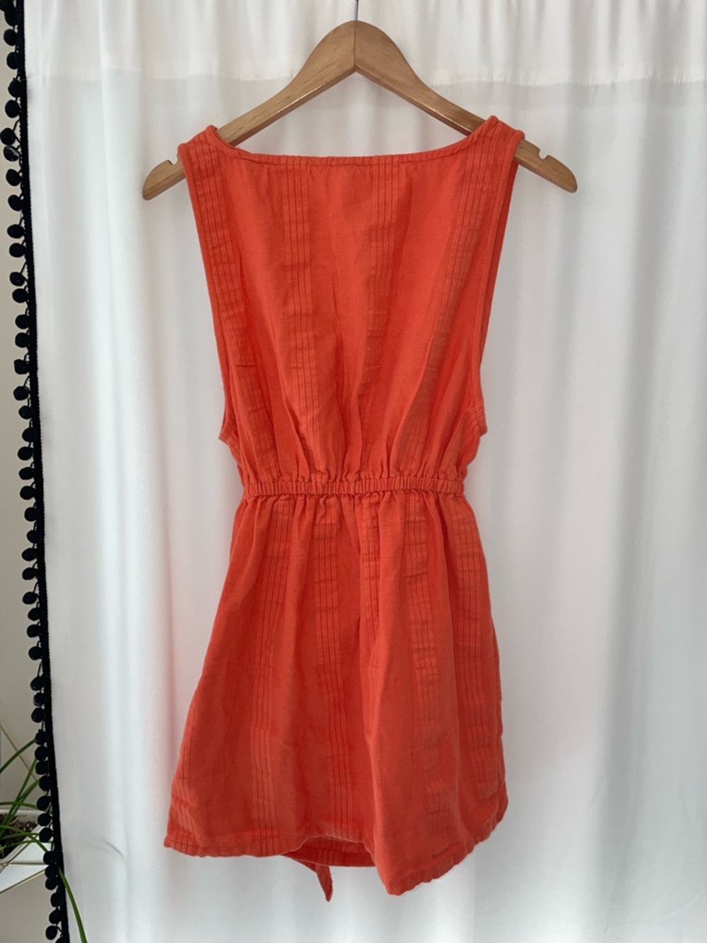 NWT Free People open bar mini endless summer dress orange S small cut out wrap - Picture 6 of 7